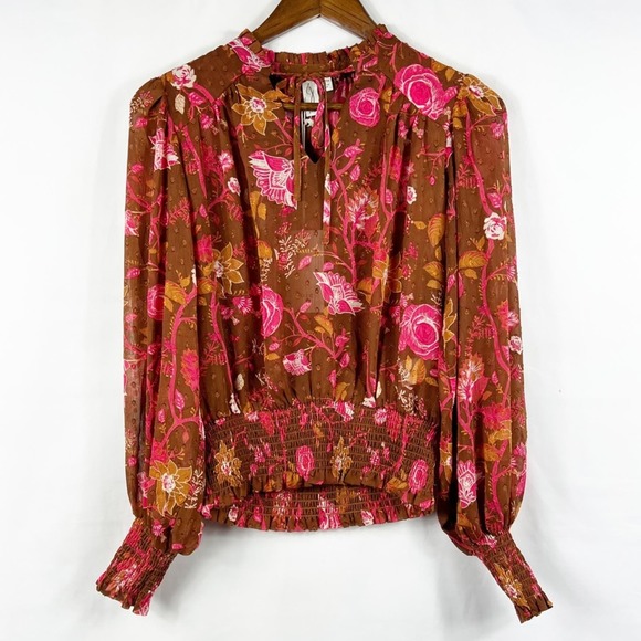 Joie Tops - JOIE Long Sleeve Floral Blouse NWT in Size XS